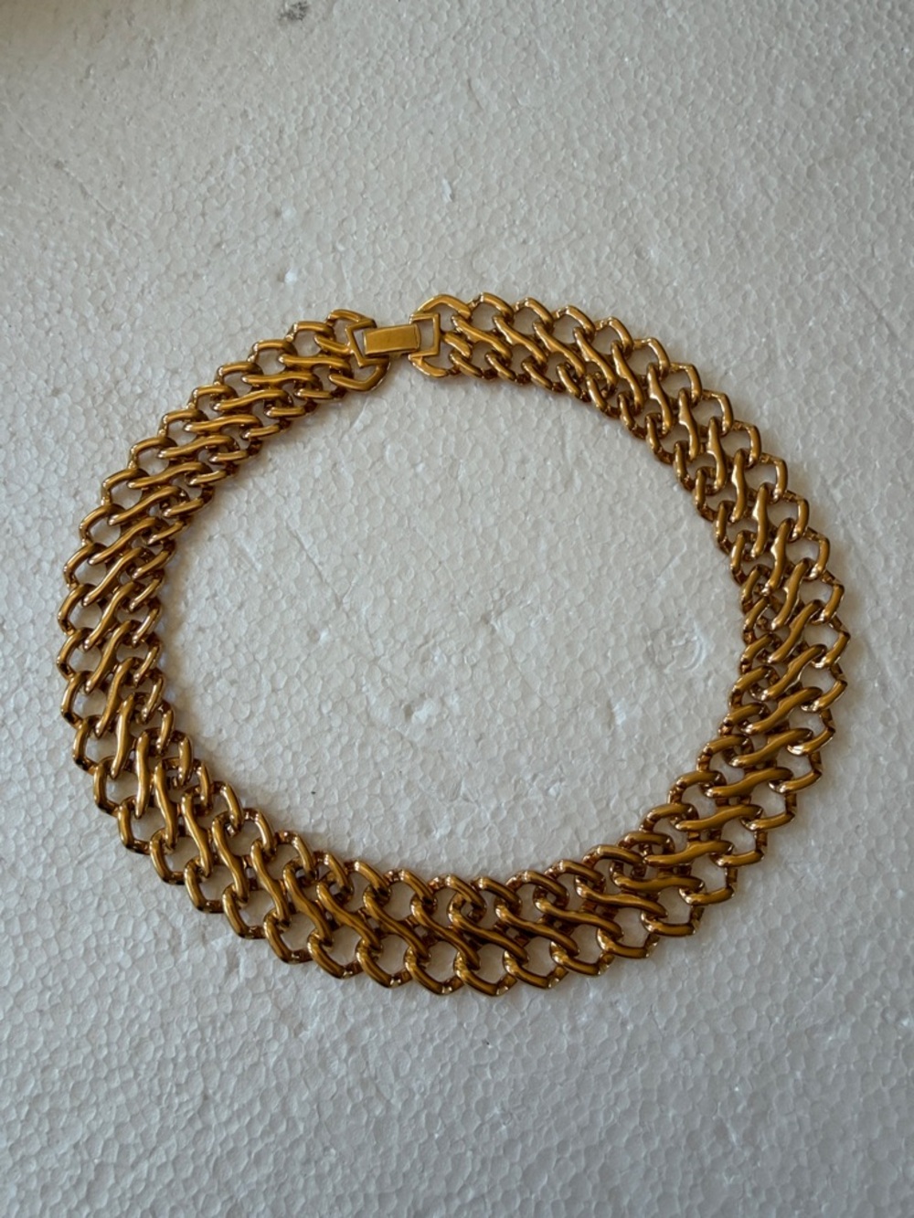 Vintage Gold-Tone Chunky Chain Necklace